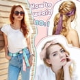 thumbnail image 5 of Ksopiavobs 16 Pack Hair Ribbons for Women 40 Inches Neck Scarf Purse Scarf Handbag Scarf Handle Ribbon Hair Scarf for Women, 5 of 7