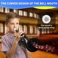 thumbnail image 2 of PAMPET Juego de trompeta estándar de trompeta en Sib de plástico profesional para estudiantes principiantes con boquilla 7C y boquilla 3C, instrumento de trompeta en Sib, negro, 2 of 5