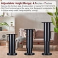 thumbnail image 3 of Metal Ajustable Muebles Patas, Sofá Patas Reemplazo Soporte Patas para Sofá/Cómoda/Cama/Silla/Café Mesa (4,7-7 Pulgadas / 4uds), 3 of 6