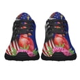 thumbnail image 5 of Indiana Stte Cardinal With Peony Flower Shoes Sneakers Black Size 13, 5 of 7