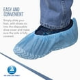thumbnail image 3 of Dynarex Disposable Shoe Cover, Non-Conductive and Non-Skid, Sewn Seams with Elastic Opening and Fits Most Shoes, for Personal or Professional Use, Blue, Extra-Large, 1 Box of 150 pairs, 3 of 7