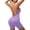 Purple, variant on CHUMUD Womens Workout Outfit Built-In Bra Crisscross Back Tummy Control Butt Lifter Bodysuit Shorts, Seamless Activewear Romper Yoga Gym