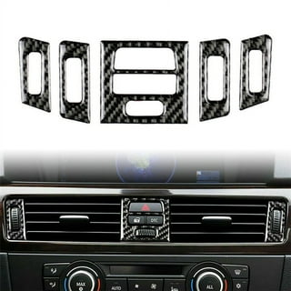 Carbon Fiber Rear Air Conditioning Vent Sticker Trim For BMW 3 Series E90  05-12