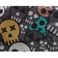 thumbnail image 4 of oneOone Georgette Viscose Gray Fabric Skull Craft Projects Decor Fabric Printed By The Yard 42 Inch Wide, 4 of 4