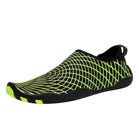 HBFAGFB Mens Shoes Summer Water Shoes Swimming and Diving Breathable Non Slip Sneakers Green Size 40
