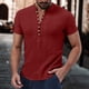 thumbnail image 2 of Playeras Deportivas Camiseta De Manga Corta Para Hombre Camisetas Casuales Sólidas Para Vacaciones Tops, 2 of 5