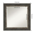 thumbnail image 4 of Amanti Art Bark Rustic Char Framed Wall Mirror - 21.12 x 25.12 in, 4 of 10