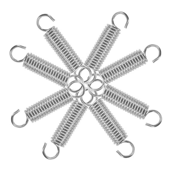NIAIZEK Stainless Steel Extension Springs with Hook Ends, 8 Pieces Heavy Duty Replacement Springs