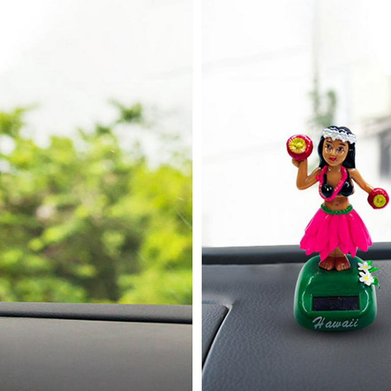 Tohuu Solar Dashboard Doll Solar Powered Hula Girl Shaking Head