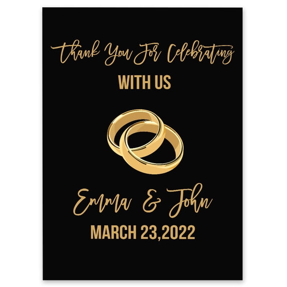 Darling Souvenir MADE WITH LOVE Custom Thank You For Celebrating With UsEngagement RingWelcomeSignIdeal For Celebration - 18x12