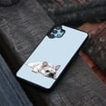 thumbnail image 4 of WIRESTER Shockproof Soft Rubber Cover Case for Samsung Galaxy A32 5G 6.5" 2021, French Bulldog Dog Lying Down Looking Up On Pale Aqua Background, 4 of 5