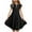 Black, variant on Pounoo New Girls Dresses 10-12 Loose Solid Short Sleeve Casual Dresses Round Neck Knee Length Dress With Pocket Skin-Friendly Dresses For Kids Girls