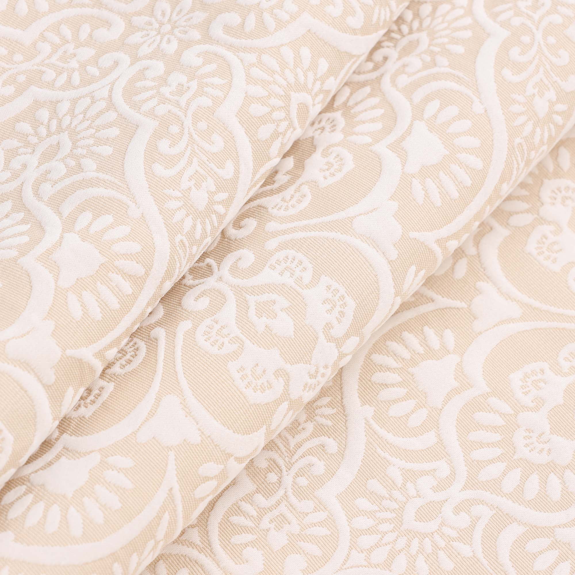 Superior Enzy Floral Matelasse Bedspread and Sham Set, 3-Piece Soft Textured Jacquard Bedspreads, California King, Ivory