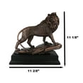 thumbnail image 3 of King Of The Jungle African Lion On Pride Rock Bronze Electroplated Figurine, 3 of 9