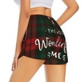 thumbnail image 3 of Goofa Wonderful Time Christmas Printed Women 2 in 1 Running Shorts,Quick Dry Athletic Workout Shorts,High Waisted Athletic Shorts with Liner Pockets-XX-Large, 3 of 9