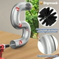 thumbnail image 6 of DRYVENCK 30Feet Dryer Vent Cleaner Kit , Dryer Vent Hose Cleaning Brush , Flexible Dryer Lint Remover , Synthetic Brush Head Use with or Without a Power Drill, Dryer Vent Cleaning Kit, 6 of 12