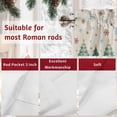 thumbnail image 7 of Merry Christmas Valances for Windows, 54 x 18in, Gingerbread Man Snowflake Winter Linen Rod Pocket Kitchen Valance Curtain Light Filtering Window Treatments for Living Room Bedroom, 1 Panel, 7 of 7