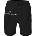 thumbnail image 4 of Jean Michel Basquiat Men's Beach Shorts Quick Dry Athletic Workout Swim Shorts Elastic Waist Drawstring Summer Shorts, 4 of 5