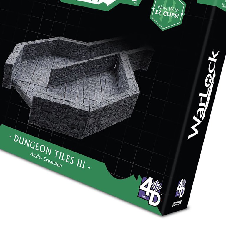 WarLock Tiles: Dungeon Tile III - Angles - Tabletop RPG Accessory