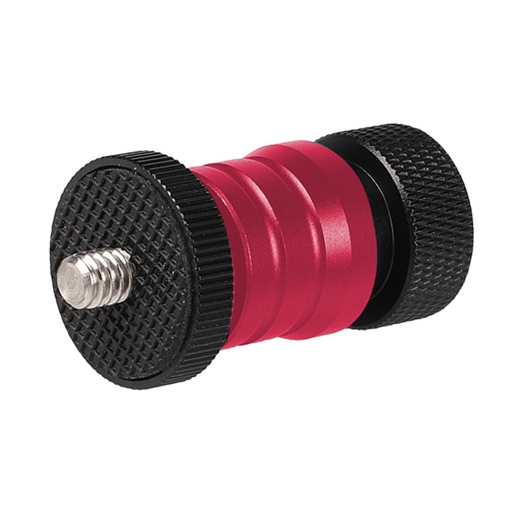 Small Ballhead 1/4" Screw Hole Removable Tripod Mount Aluminum Ballhead for Monopods Camcorder Camera Light Microphone