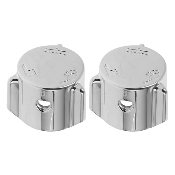 2 manijas universales de metal para baño, para grifo de agua fría y caliente, para fregona, para piscina, para ducha.