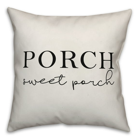 Creative Products Geo Stripe Triangle Blue Green 18x18 Indoor / Outdoor Pillow