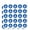 Clear, variant on I Love Real Madrid! Planner Calendar Scrapbooking Crafting Stickers - 50 1" Opaque Stickers