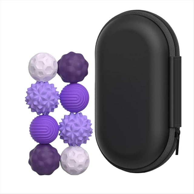 8 Bolas Sensoriales Magnéticas de Silicona para Aliviar la Ansiedad y el Estrés, Color .