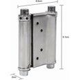 thumbnail image 3 of 2pcs Stainless Steel Double Action Saloon Door Hinges Hinged Swing Door,load Capacity Up To 15 Kg, 3 of 4