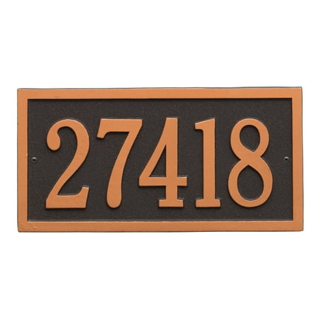 Personalized Bismark 1-Line Standard Wall Plaque in Bronze