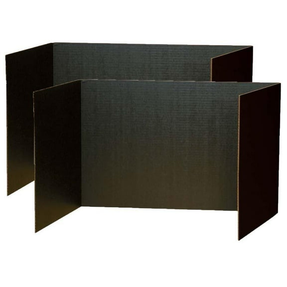 Pacon Privacy Boards, 48 Inch x 16 Inch, Black, 8 Count