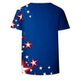 thumbnail image 4 of UVEASISHA Short Sleeve T Shirt for Women American Flag Graphic July Fourth Tee Tops Plus Size Lightweight Crew Neck Casual Summer Tees Blue XXXXXL, 4 of 5