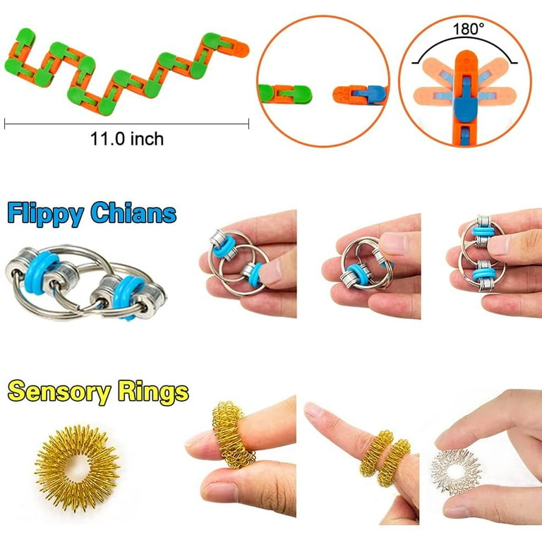 Woodie Worm - Wooden Sensory Fidget Item (2 Pack) - Sensory Toy Warehouse -  Special Needs Developmental Toys