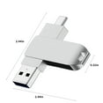 thumbnail image 3 of Clearance Items! Flash Drive 64GB USB Type C Both 2.1 Tech - 2 In 1 Drive Memory Stick High Speed Read And Write For Android Smartphone Computer Sales Today Clearance!, 3 of 6