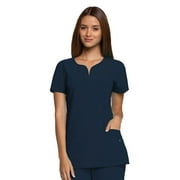 Grey's Anatomy Signature Womens 2121 Notch Neck Top-Graphite-XS