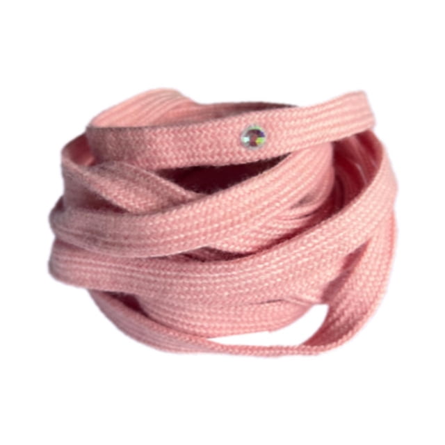 Cordos de patinaje de hockey sobre hielo accesorios de patinaje poliéster portátiles suministros elegantes reemplazo de 260 cm cordones de hockey para Rosa
