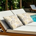 thumbnail image 4 of Nuu Garden Outdoor Patio Throw Pillows 17.3'' x 17.3'' x 6.5'' Set of 2 Throw Pillows with Inners Outside Bench Chair Decorative Cushions for Swing Deep Seat Bed Couch Sofa Indoor Outdoor Pillows, 4 of 9