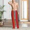 thumbnail image 5 of Vsdgher Mexican Serape Blanket Stripes Print Mens Pajama Pants Sleep & Lounge Pants, PJ Bottoms With elastic waistb and Pockets, 5 of 5
