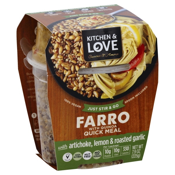 Cucina & Amore 2107936 7.9 oz Farro Artichoke Lemon Garlic - Case of 6