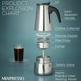 thumbnail image 5 of Mixpresso 6 Cup Greca Stovetop Espresso Maker 10oz, 5 of 7