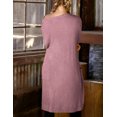 thumbnail image 3 of Doublju Womens Long Sleeve Open Front Waffle Casual Cardigan With Pockets, 3 of 5