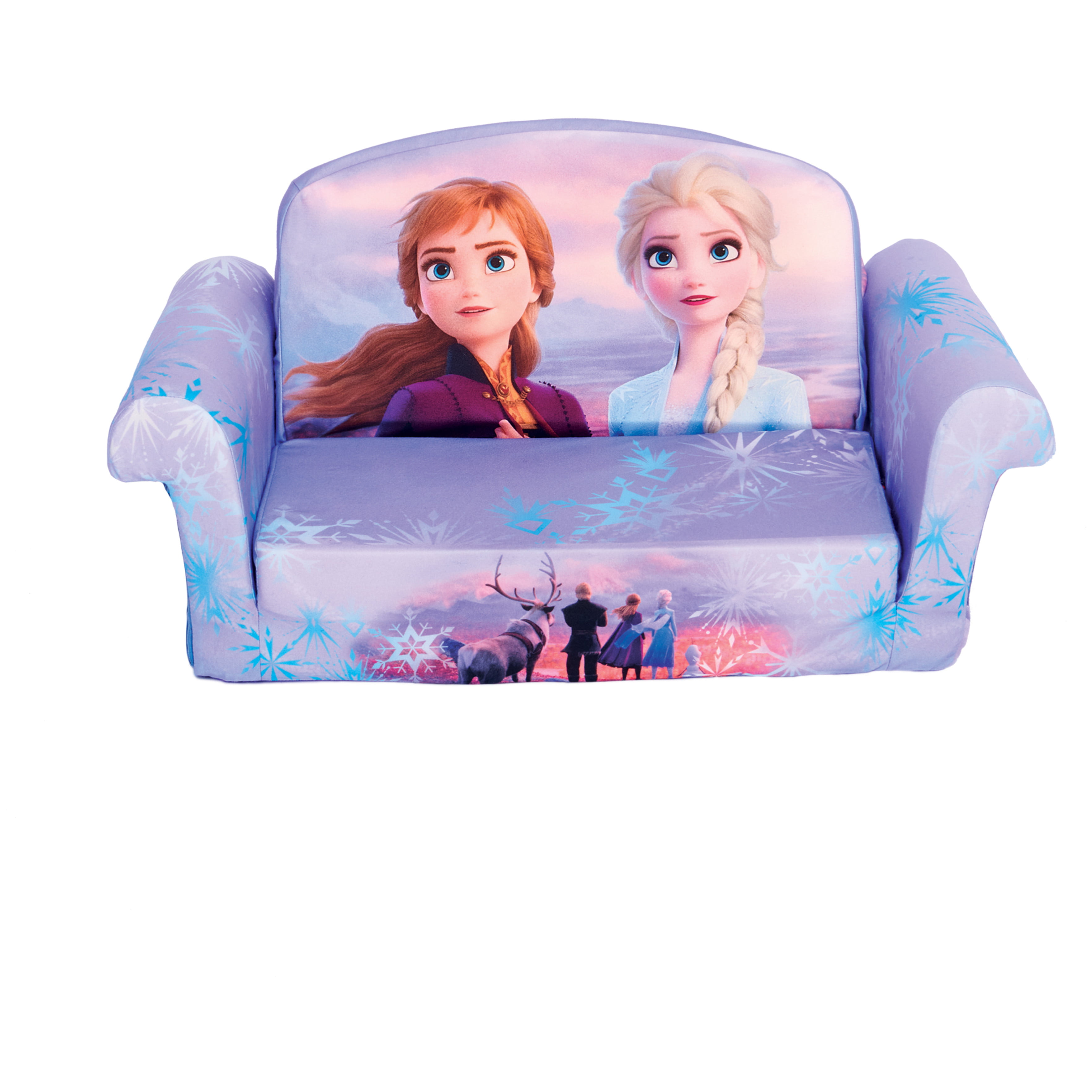 Kids Sofa Bed 2-in-1 Stars Toddler Foldable Comfortable Bedroom Fun Furniture 