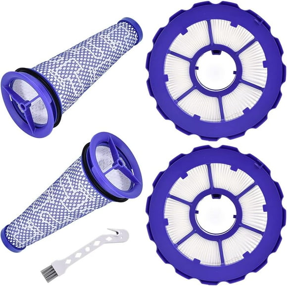 Filtro de Vacío para Dyson, Filtros de Repuesto para Dyson DC50, DC 50 Animal y Aspiradora Completa para Varios Pisos, Pieza 965081-01,965080-01(2 Paquetes Postmotor y 2 Paquetes Premotor)