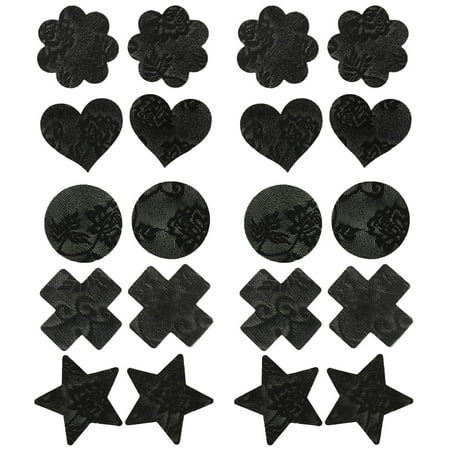 

10 Pairs Nipple Breast Covers Disposable Breast Pasties Self Adhesive Invisible Pasties for Women Girls