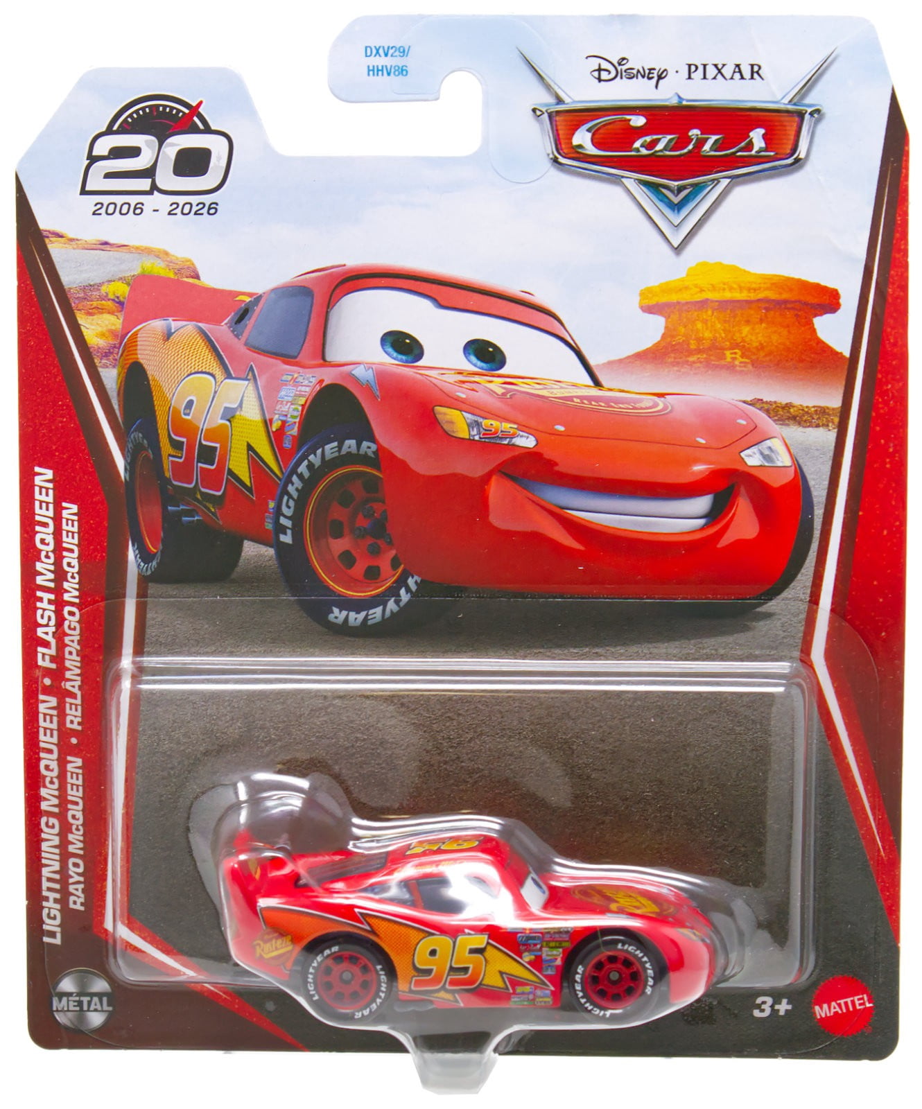 Mattel, Disney Cars Diecast Car & Truck, Lightning McQueen, 1:55