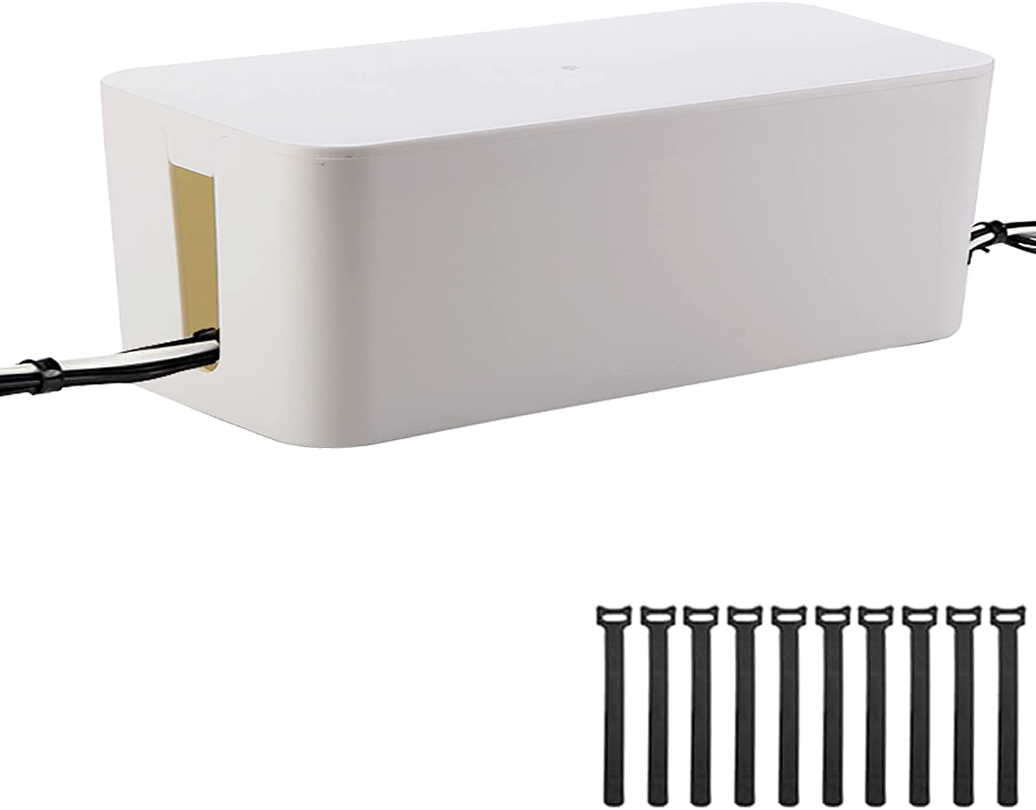 Cable Management Box, Cable Organizer for Cable and Cord Management