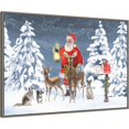 thumbnail image 2 of Amanti Art Santas List I Framed Canvas Wall Art Print, 2 of 8
