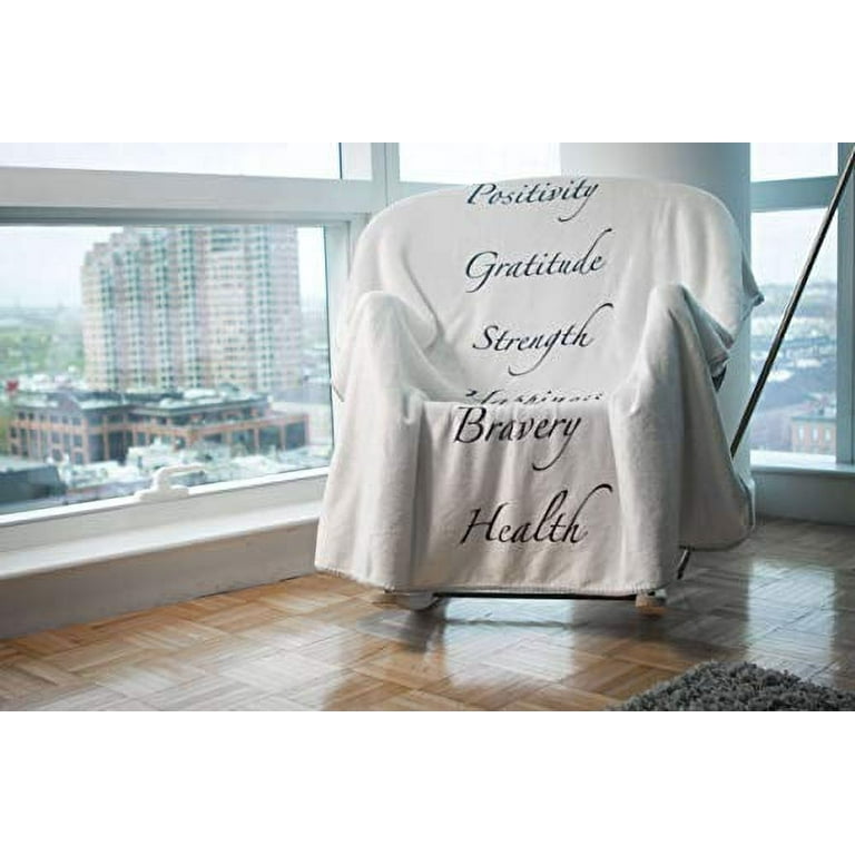 Healing blanket with inspirational message sale