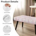 thumbnail image 5 of CHAQLIN Washable Bench Slipcover for Living Room Bedroom, Polyester Spandex Elastic Dining Bench Covers with High Stretch, 5 of 6