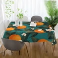 thumbnail image 3 of Yayeee Tablecloths 54" x 54" Rectangle Wrinkle Resistant Party Table Cover, Orange Leaves, 3 of 8